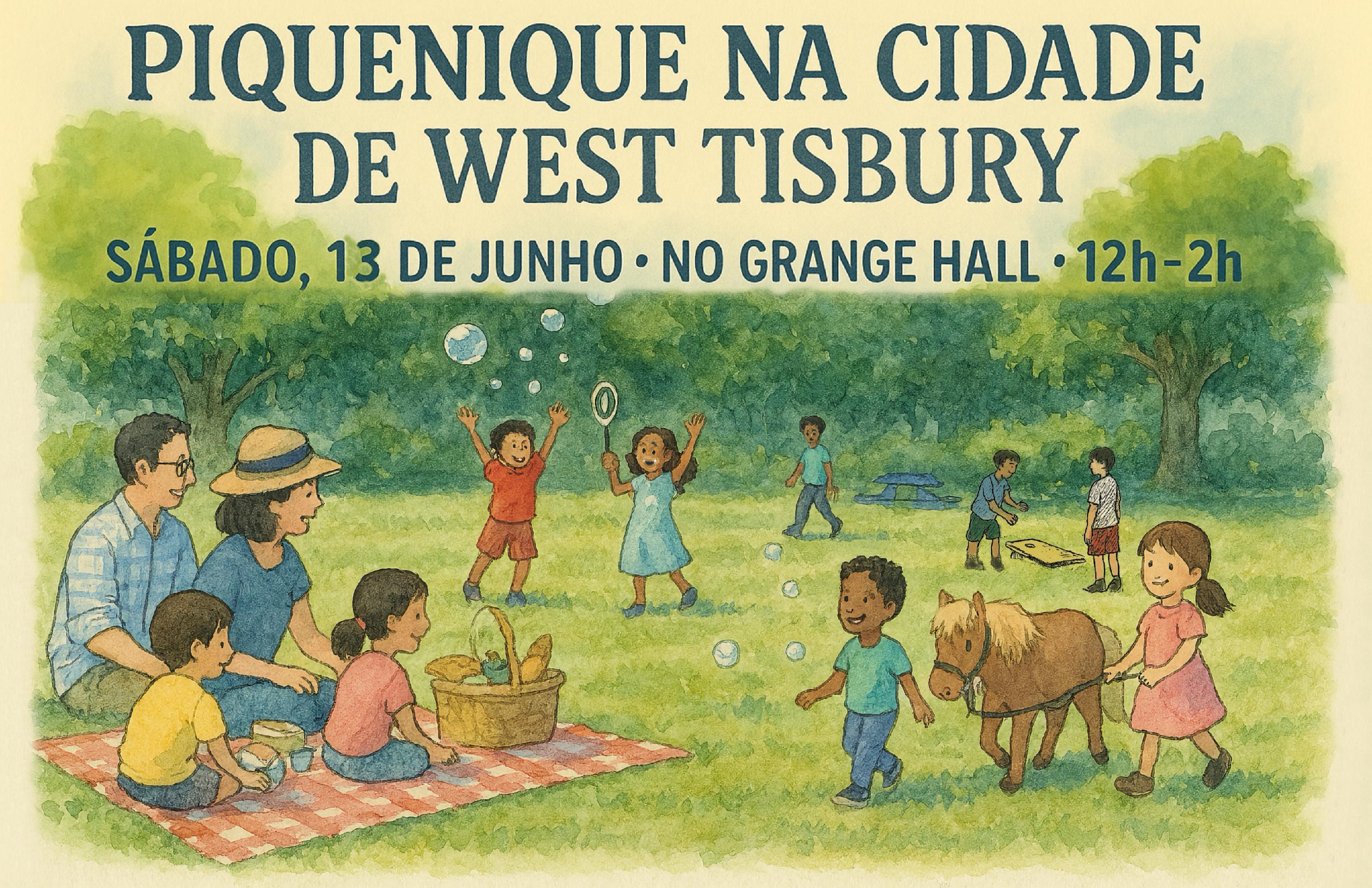 Town PIcnic Poster 2026 portuguese